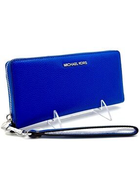 Michael Kors Jet Set Travel Large Continental Wallet Galaxy Blue